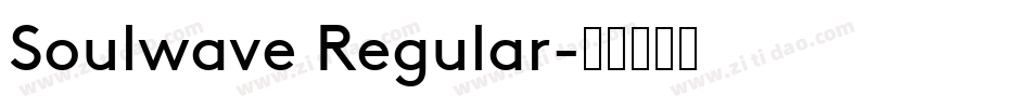 Soulwave Regular字体转换